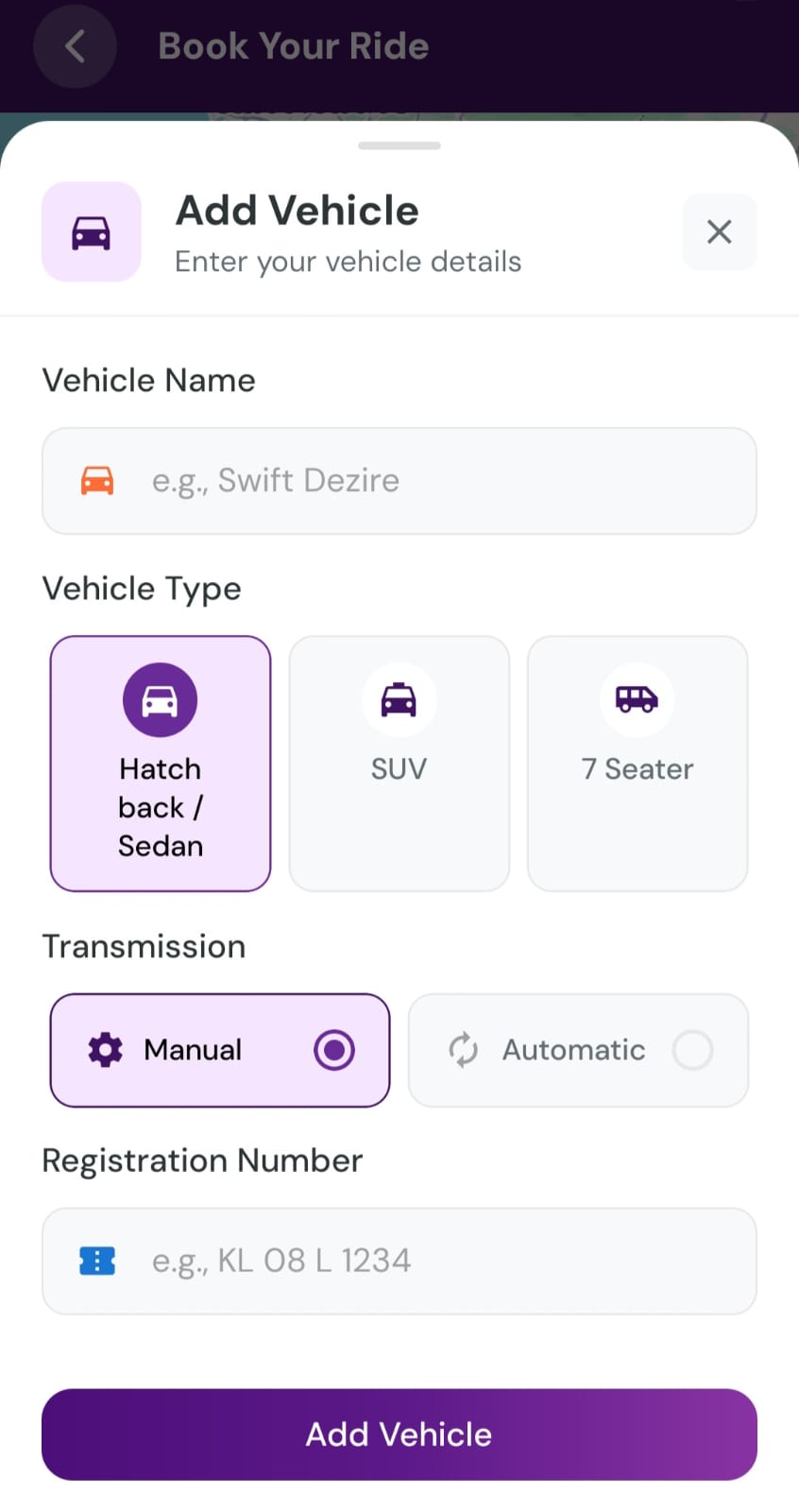 add vehicle