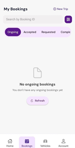 Booking Screen